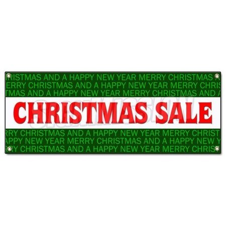 SIGNMISSION CHRISTMAS SALE BANNER SIGN christmas season tree decorate discount holidays B-Christmas Sale